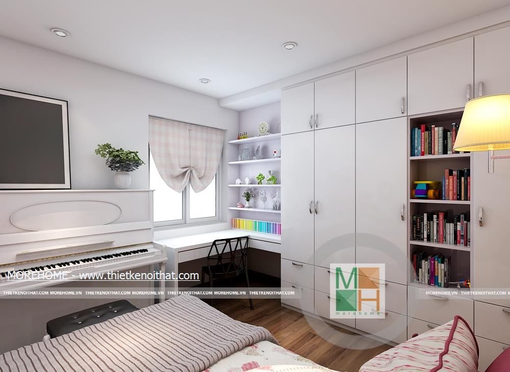 Thiết kế nội thất chung cư hiện đại N04